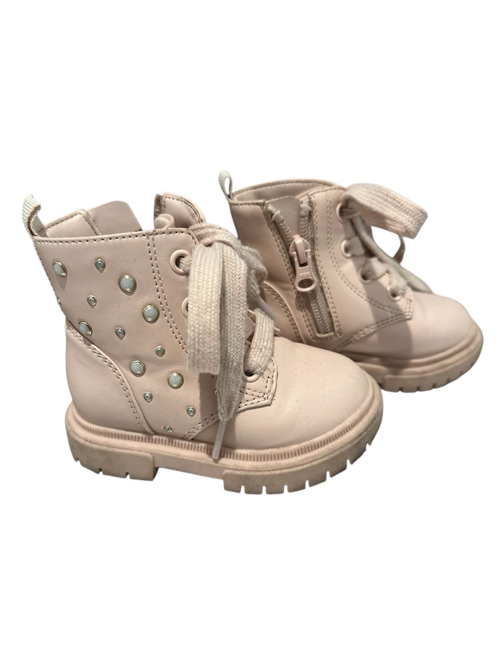 Cat & Jack Girls Pink Combat Boots – Size 5